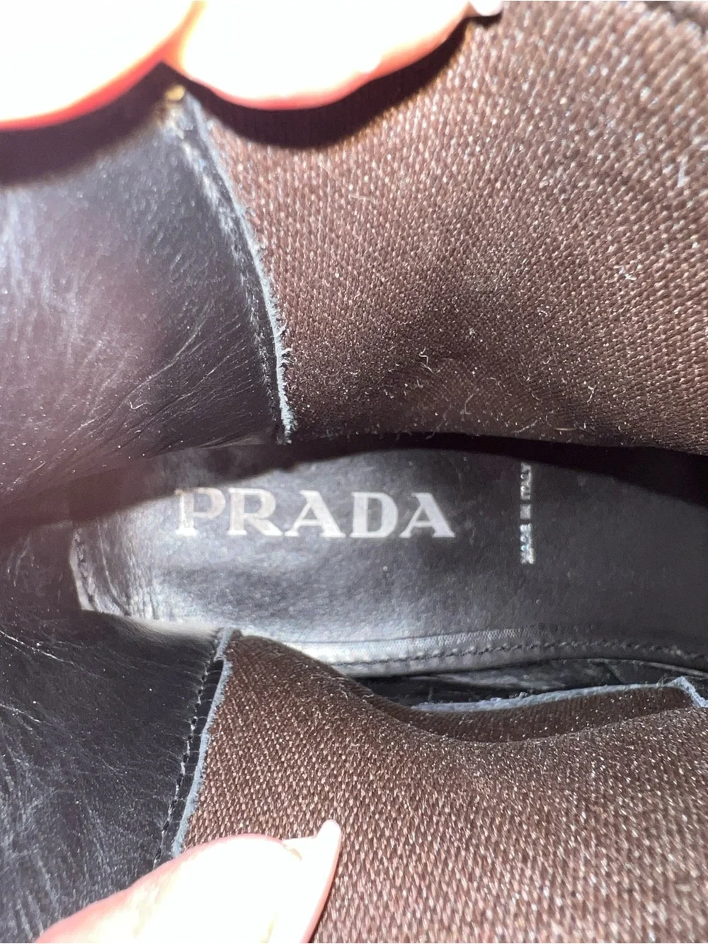 Prada Black Leather Chelsea Boots
